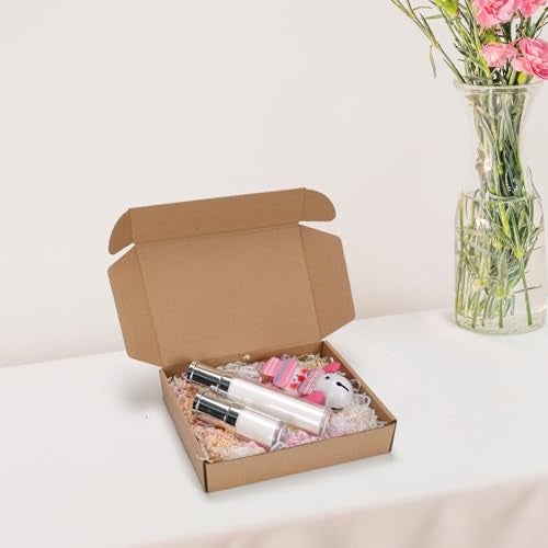Serwrsw 9x6x2 inch Shipping Boxes Set of 6 Brown, Inner Size 8.6x5.6x1.6 inch Cardboard Box Mailers for Small Business Packaging Mailing or Gift Wrapping Giving - Image 3