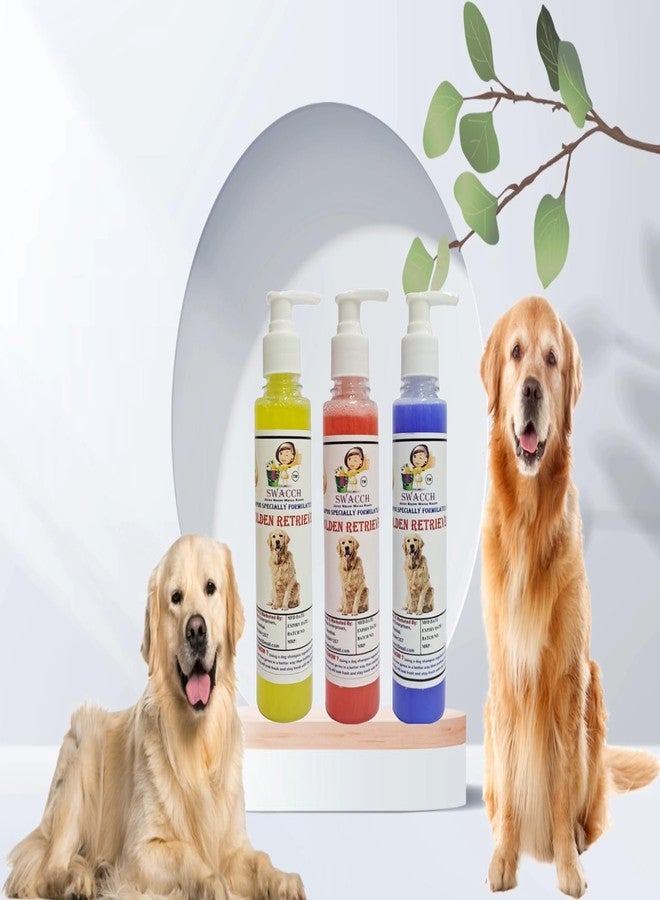 SWACCH Premium Shampoo for Golden Retriever (200ML) (Combo Pack of 3) Lemon, Strawberry & Lavender - Image 3
