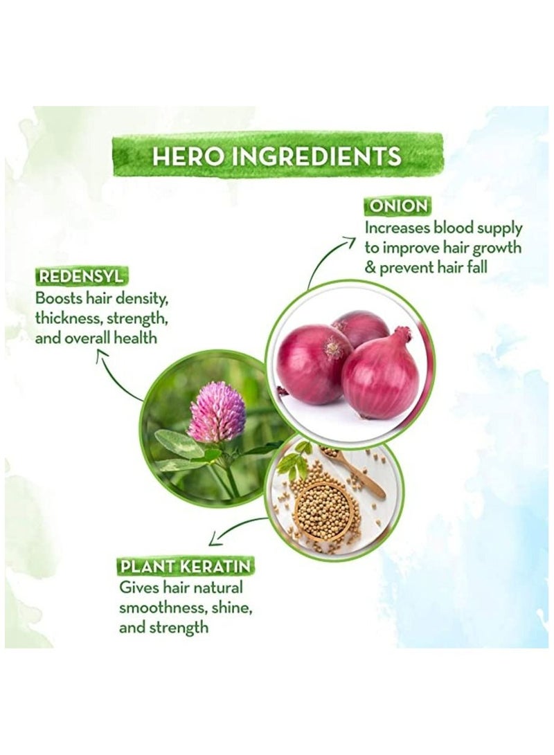 ماما إيرث مجموعة سبا ماما إيرث ضد تساقط الشعر بزيت البصل للشعر + شامبو بصل + بلسم بصل للتحكم في تساقط الشعر - Image 4