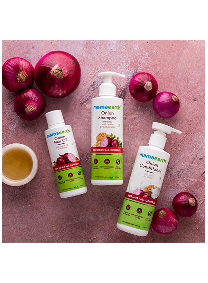 ماما إيرث مجموعة سبا ماما إيرث ضد تساقط الشعر بزيت البصل للشعر + شامبو بصل + بلسم بصل للتحكم في تساقط الشعر - Image 2