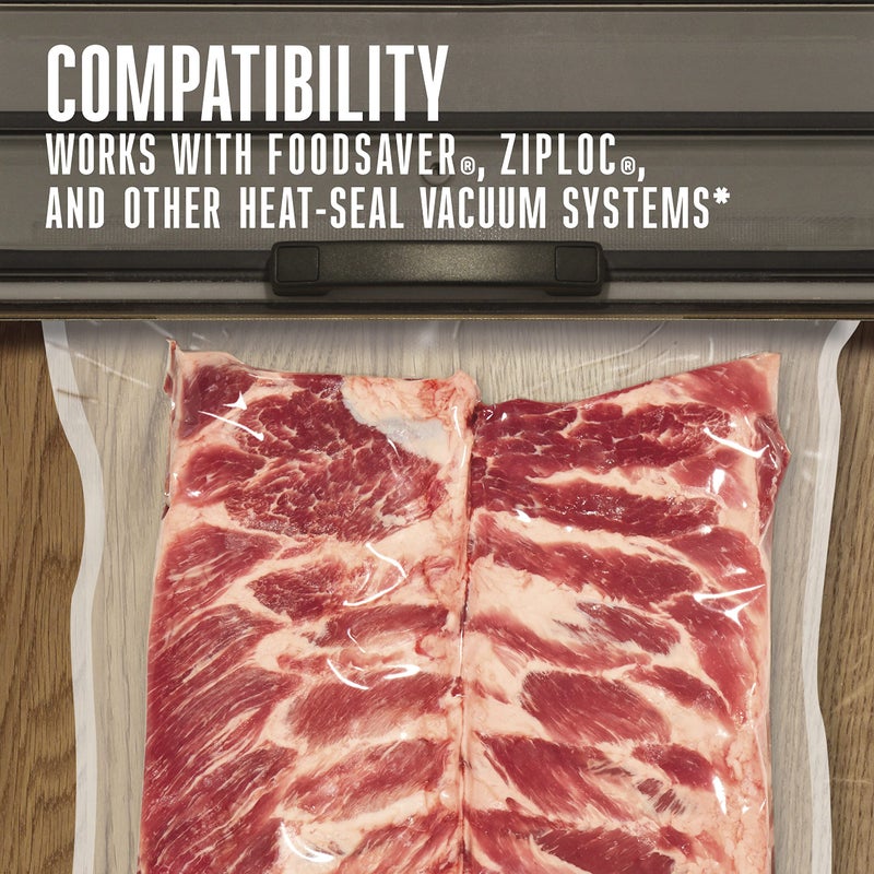 Weston Vacuum Sealer Bags, 2 Ply 3mm Thick, for NutriFresh, FoodSaver & Other Heat-Seal Systems, for Meal Prep and Sous Vide, BPA Free, 15" x 18" (Extra Large), 100 Count, Clear - Image 2