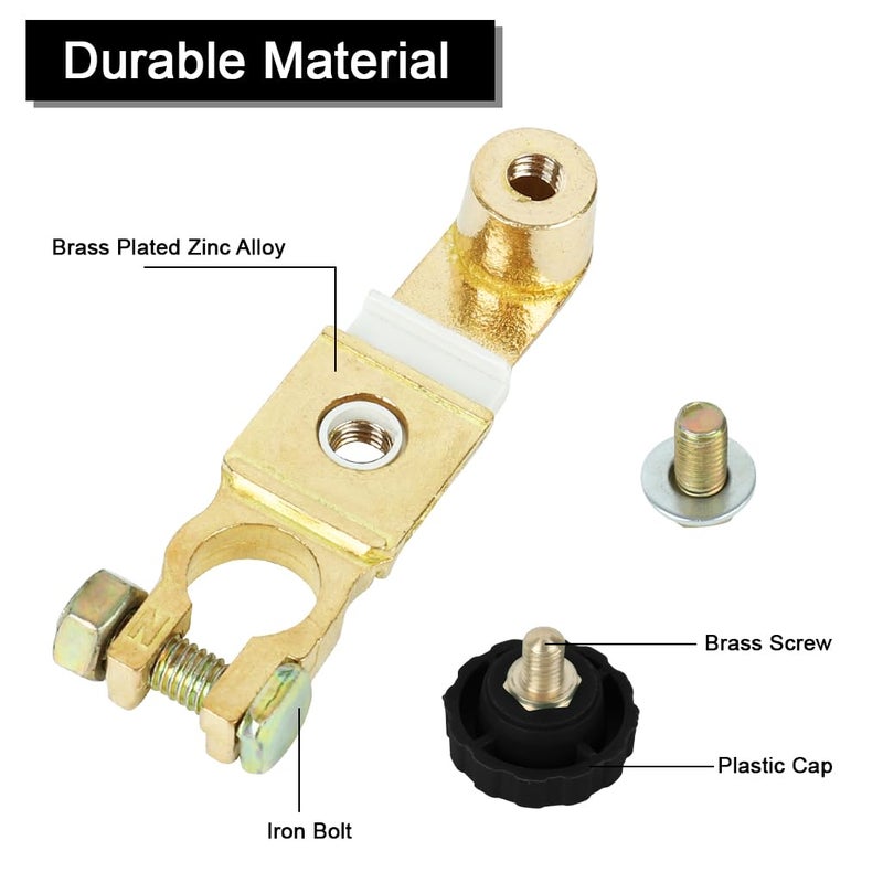 STHIRA ® 12-48V Full Copper Car Battery Cut Off Switch With Easy Twist Knob, Advanced Leakage Protection Car Battery Disconnect Switch Universal Fit For Car, Truck, Enhanced Safety And Battery Life - Image 3