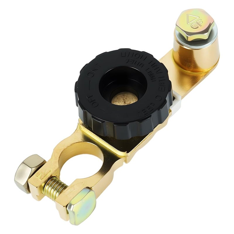 STHIRA ® 12-48V Full Copper Car Battery Cut Off Switch With Easy Twist Knob, Advanced Leakage Protection Car Battery Disconnect Switch Universal Fit For Car, Truck, Enhanced Safety And Battery Life - Image 1