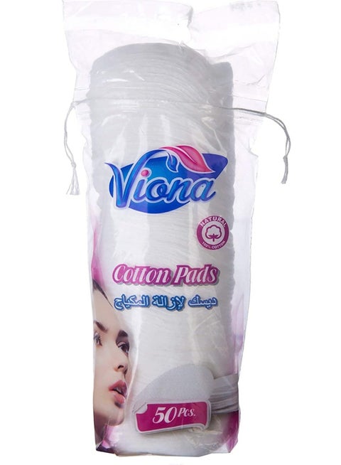 50-Piece Soft Cotton Pads for Makeup Removal – Gentle on Skin & Perfect for Daily Cleansing