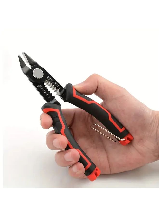 Large Multi Function Automatic Wire Stripper Crimping Tool Adjustable 0 8 10AWG - Image 4