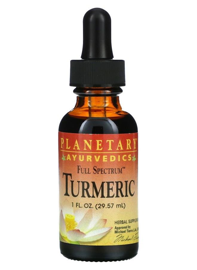 PLANETARY HERBALS Ayurvedics Full Spectrum™  Turmeric 1 fl oz (29.57 ml) 