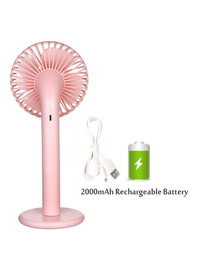 NIBEMINENT Portable Handheld Fan HQD-141 Pink - Image 2