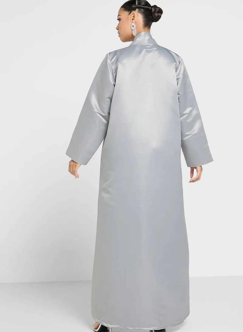 hayas closet Open Front Abaya