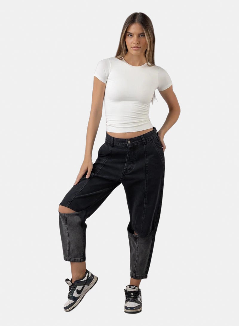 Stache Cutout Denim - Image 1