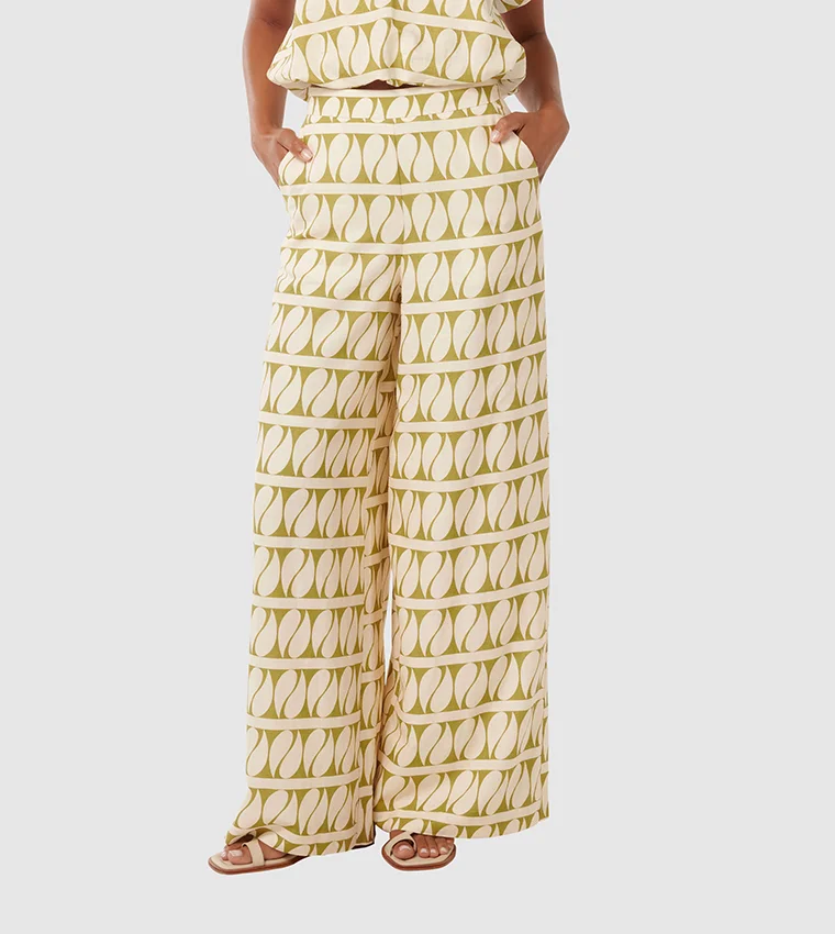 فورايفر نيو Halle Linen Wide Leg Pant