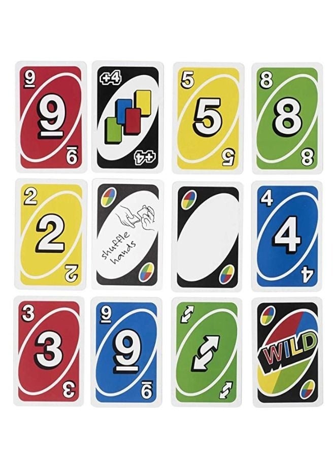 EHOME UNO Wild Family Card Game With 112 Cards In A Sturdy Storage Tin - Image 5
