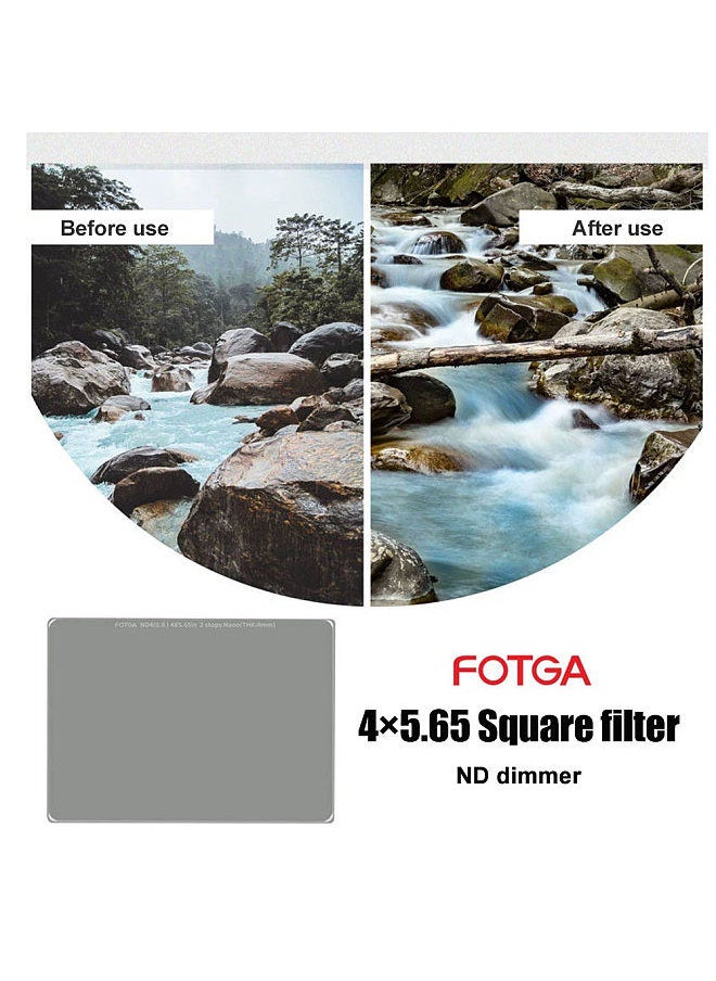 Fotga FOTGA 4mm ND8（0.9）3-stop Lens Filter 4×5.65in ND Filters Optical Glass Waterproof Scratch-resistant with Multi-Resistant Coating  - Image 5