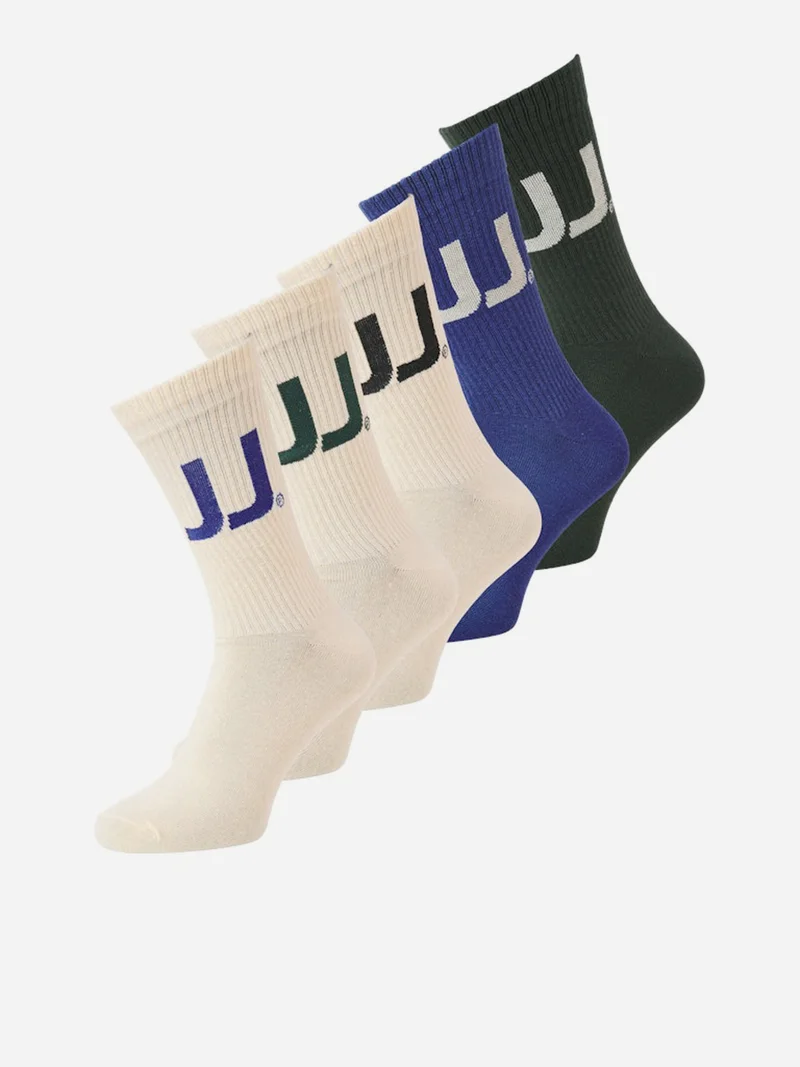 جاك اند جونز مجموعة من 5 جوارب تنس