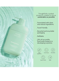 Haan HAAN Foaming Hand Soap | Moisturizing Liquid Hand Soap for Dry Skin | Multi Purpose Hand Wash with Aloe Vera & Cocos Nucifera | Natural Bathroom Soap w/Pump Dispenser | Purifying Verbena Scent  - Image 3