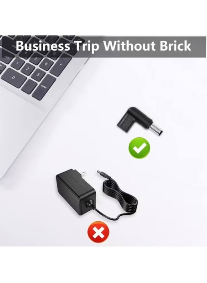 محول USB 3.1 من النوع C أنثى إلى DC ذكر، قابس محول شحن USB C إلى DC 9 فولت بزاوية 90 درجة، محاكي PD، لأجهزة الكمبيوتر المحمول، وجهاز التوجيه، وموصل شاحن مصدر الطاقة المحمول - Image 5