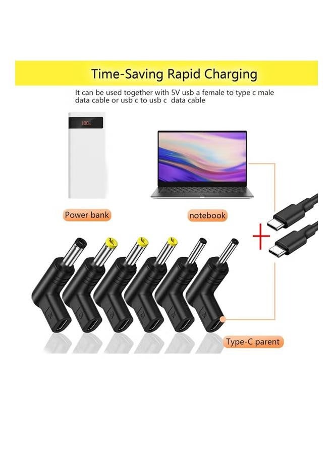 محول USB 3.1 من النوع C أنثى إلى DC ذكر، قابس محول شحن USB C إلى DC 9 فولت بزاوية 90 درجة، محاكي PD، لأجهزة الكمبيوتر المحمول، وجهاز التوجيه، وموصل شاحن مصدر الطاقة المحمول - Image 3