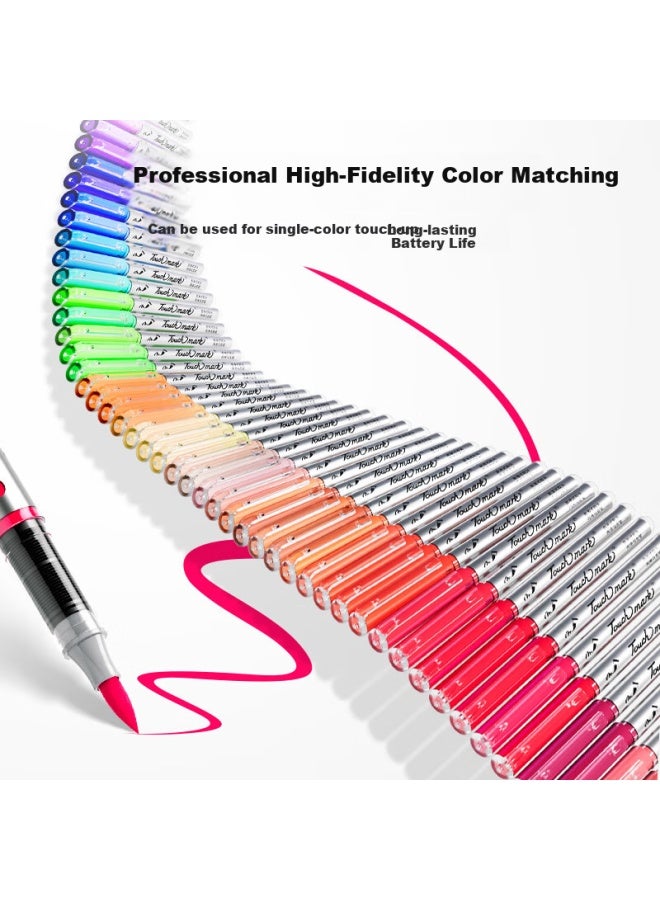 Touch Mark Direct Liquid Acrylic Marker 120 Colors Soft Tip Watercolor Pen Paint Pen Can Overlay Color Non-transparent Oxford Cloth Style Student Back-to-school Gift - Image 1
