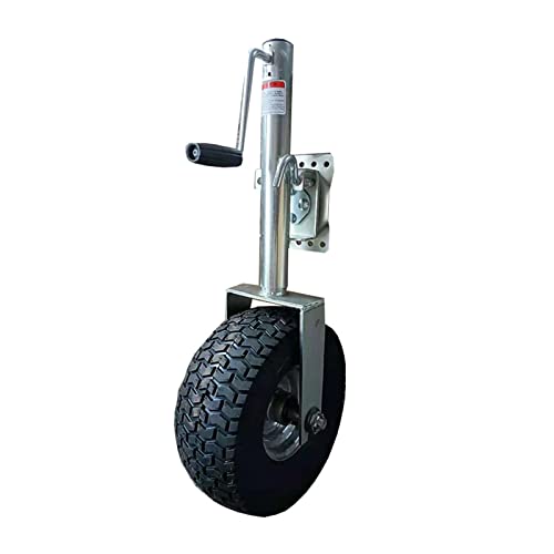 FPIGSHS Beach Boat Trailer Jack, 13.38in Trailer Jack Wheel, Heavy-Duty Bolt-On Swivel Tongue Jack, 2000lb Capacity, 11in Vertical Load (2000lbs/900kg) (2000LBS/900KG) - Image 1