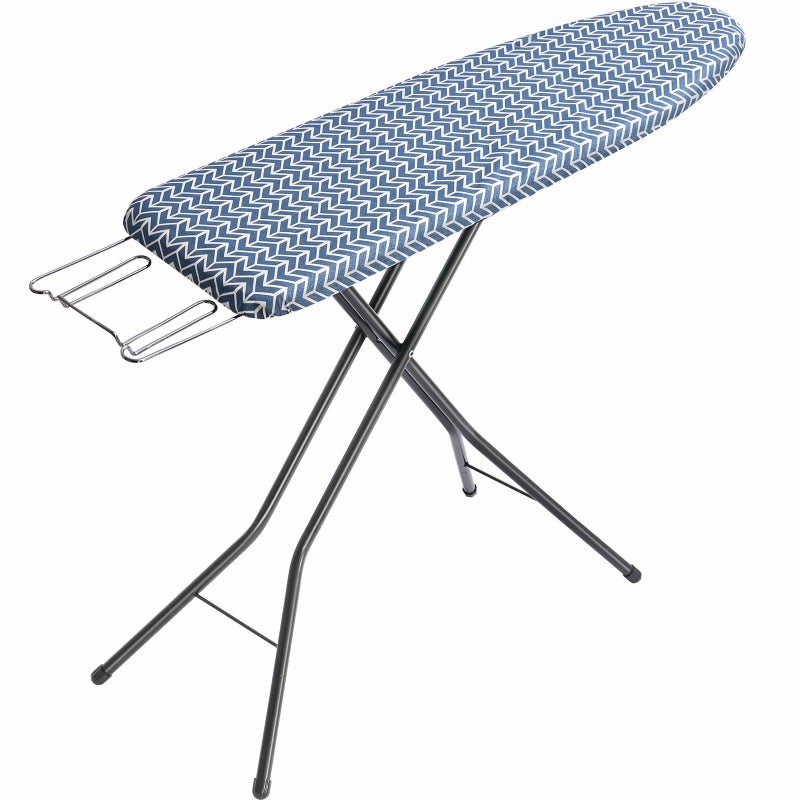 APEXCHASER Ironing Board Full Size, Iron Board with Ironrest, Lightweight Iron Table Stand Adjustable Height, Foldable Iron and Ironing Boards Set with Thick Padding, Sturdy Metal Legs, Blue 43x13 - Image 1