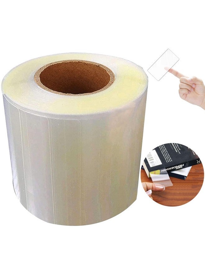wootile 300Pcs Clear Label Protector Shields 2"X3" Vinyl Label Shields Library Book Repaire Tape Labelsspine Labels Clear Protectors For Essential Oil Bottle Labels Food Jars Labels Barcode Label Protectors  - Image 1