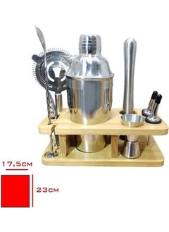 Viyalente 9 Piece Cocktail Set with Stand Advantageous Package Stainless Steel  - Image 2