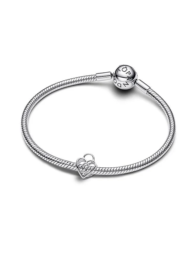 PANDORA Openwork Heart Padlock Charm