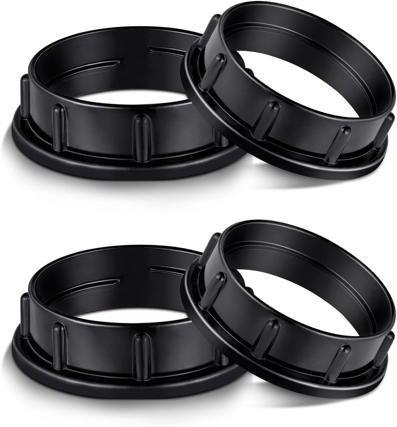 EMNOOTI Aluminum Socket Shade Rings - Medium Base E26, Retaining Rings for Glass Lamp Shades/Light Fixtures, Lock Thread Diameter 1-1/2 Inches - Image 1