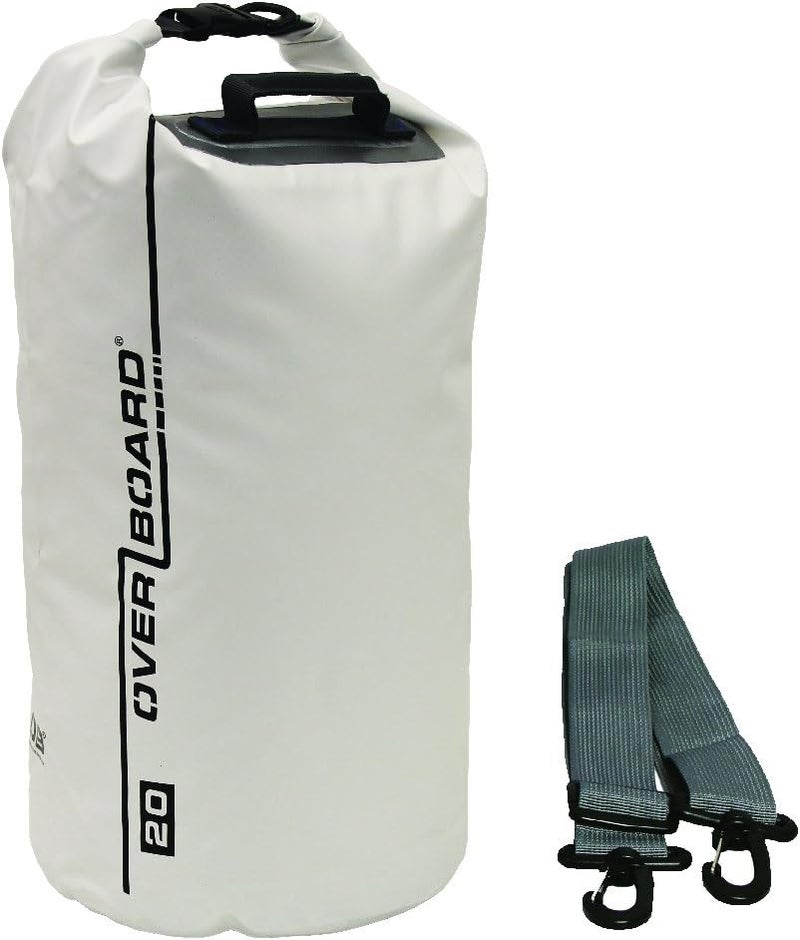 Overboard Waterproof Dry Tube Bag - 20 Liters, White - Image 1