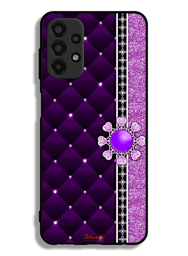 Tolwak Samsung Galaxy A13 4G Protective Case Cover Glitter Hearts - Image 1