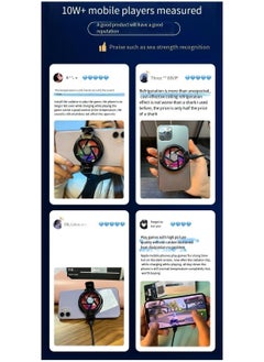 General Phone Cooler, Semiconductor Cooling Fan Compatible with Magsafe, Portable Noiseless Cooling Game Artifact for PUBG, Live Vlog  - Image 4