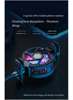 General Phone Cooler, Semiconductor Cooling Fan Compatible with Magsafe, Portable Noiseless Cooling Game Artifact for PUBG, Live Vlog  - Image 3