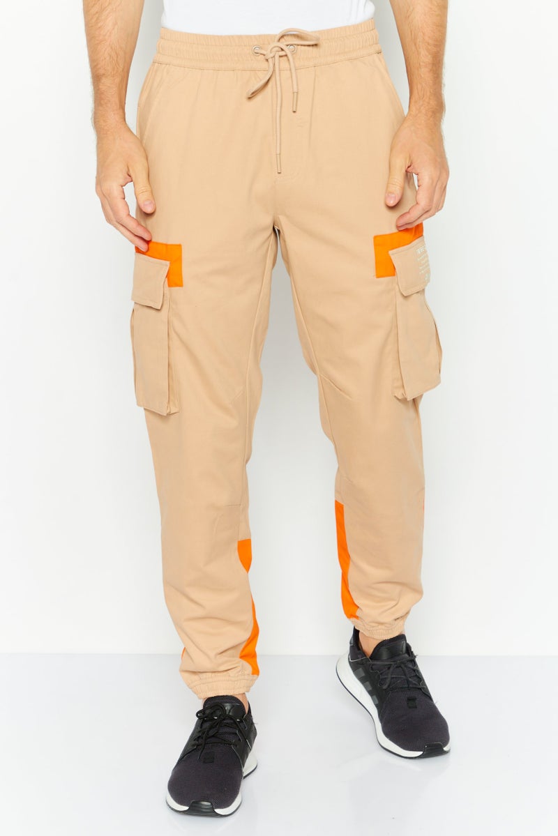 TRIBE OF 6 سروال كارجو رياضي للرجال مناسب للخارج، بني - Image 1