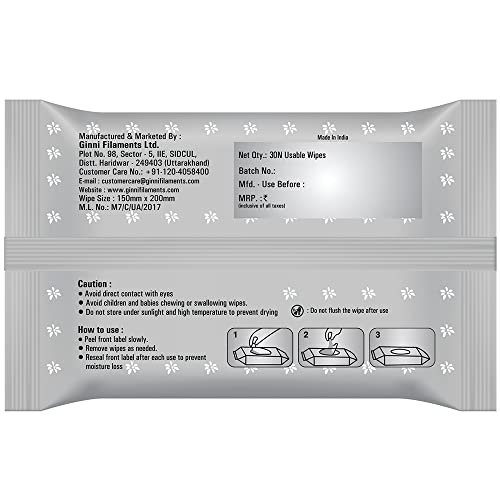 GINNI CLEA Wet Wipes, Cleansing & Makeup Remover Wipes, Wet Tissues for Face Moisturizing (Anti Acne) (150 Wipes) - Image 3