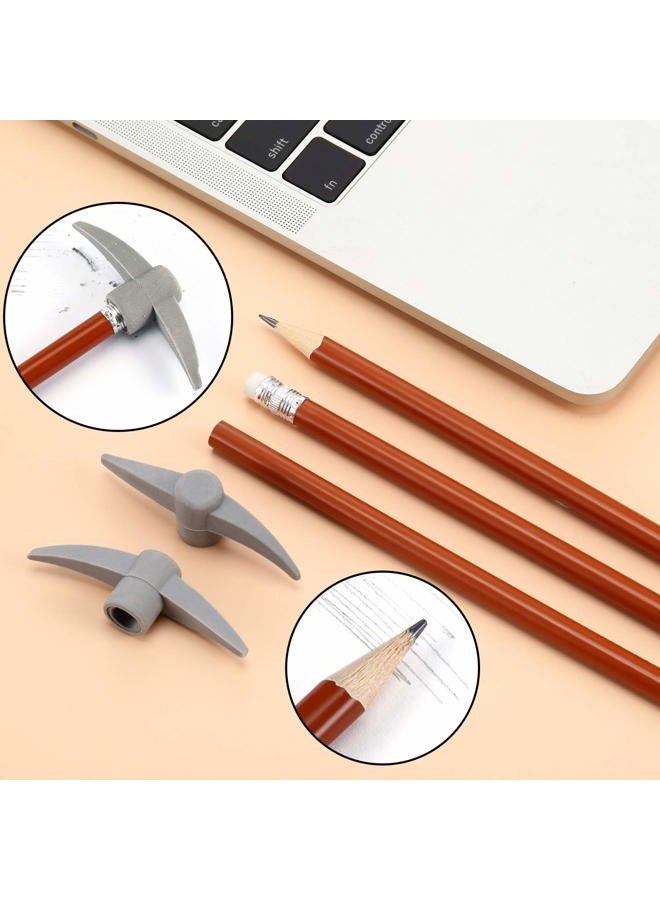 Chinco Pencil Eraser Set Topper Pencils Funny Eraser Topper Pencils Kids Fun Pencils with Axe Shape Eraser (24 Pieces) - Image 4