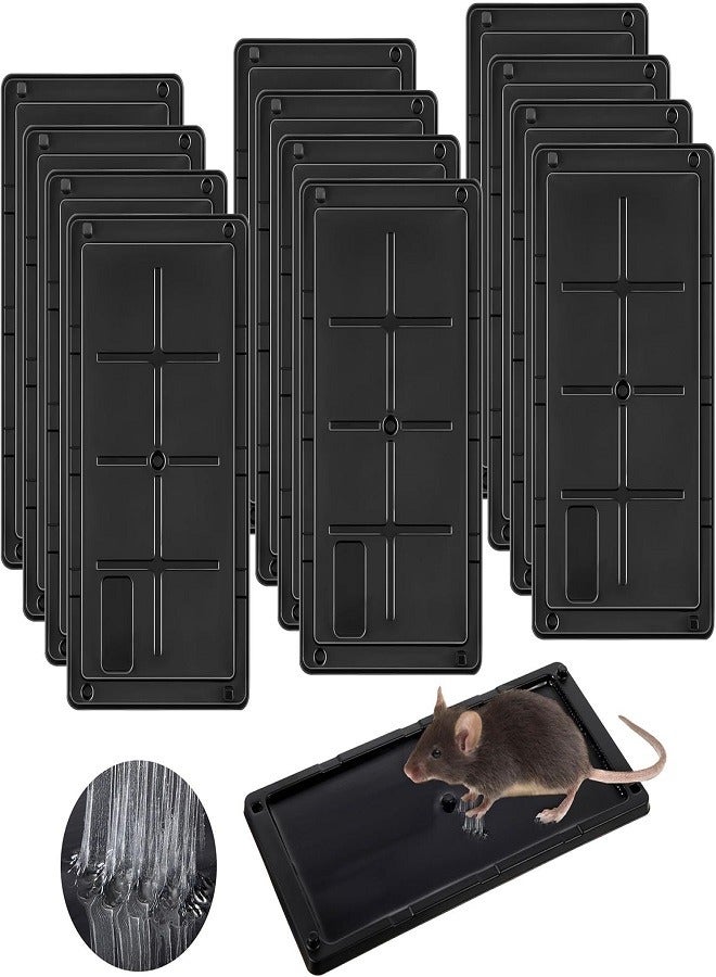 Generic Sticky Mouse Trap, 12 Pack Glue Traps for Snakes and Rats, Large Heavy Duty Sticky Traps with Non-Toxic Glue, Safe and Easy to Use, Indoor Plastic Mouse Trap  - Image 2