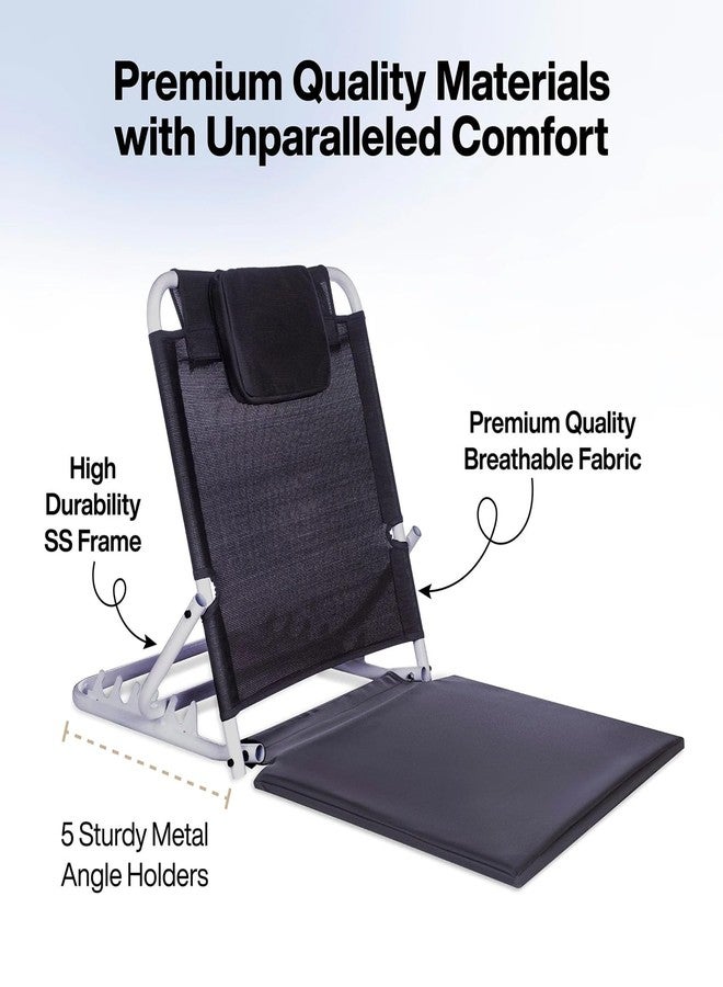 MADISON 𝟏𝟓 𝐘𝐄𝐀𝐑𝐒 𝐖𝐀𝐑𝐑𝐀𝐍𝐓𝐘 Adjustable Hospital Back Rest for Use on Bed, Back Support for Patient at Home, 5 Changeable Recline Angles, Foldable & Portable (Pack of 1) - Image 4