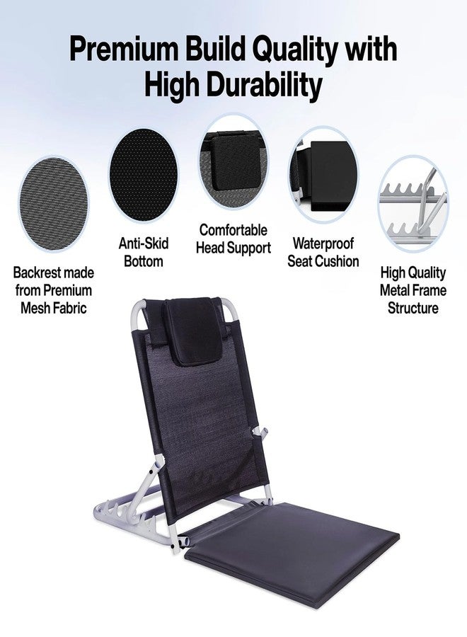 MADISON 𝟏𝟓 𝐘𝐄𝐀𝐑𝐒 𝐖𝐀𝐑𝐑𝐀𝐍𝐓𝐘 Adjustable Hospital Back Rest for Use on Bed, Back Support for Patient at Home, 5 Changeable Recline Angles, Foldable & Portable (Pack of 1) - Image 3