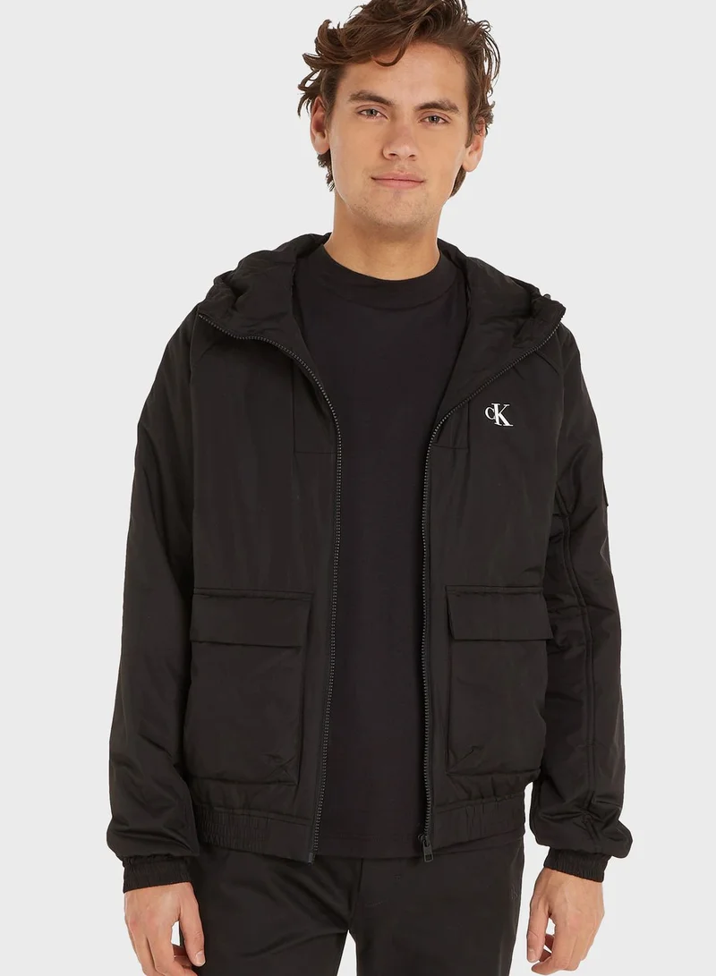 Calvin Klein Jeans Essential Hooded Harrington