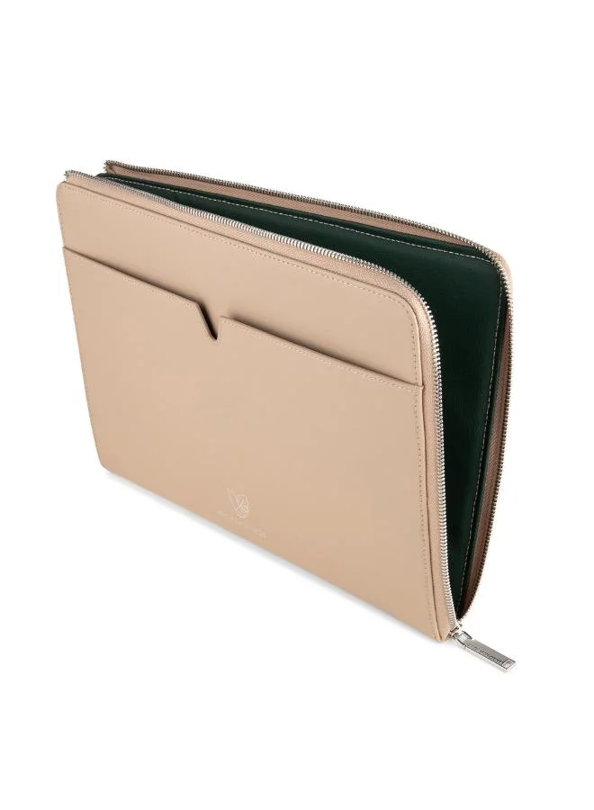 Veganologie Eden Apple Leather Laptop Sleeve 16" in Pink Made From 40 Apples
