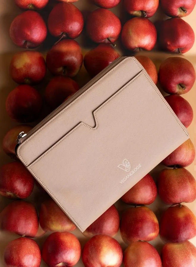 Veganologie Eden Apple Leather Laptop Sleeve 16" in Pink Made From 40 Apples