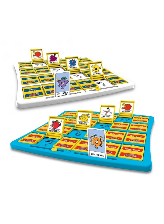 Winning Moves Mr Men and Little Miss Guess Who? Board Game: Play with Mr. Grumpy, Mr. Funny, Mrs. Happy and Mr. Sad to guess your opponent's character. A great gift for kids - Image 4