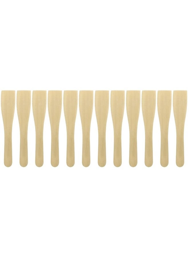 BESTonZON 12 PCS Mini Wooden Spatulas, 8inch Non-stick Cooking Wooden Turner, Cooking Spatula Flat Utensil Wood Rice Paddle Mini ing Shovel Kitchen Utensils - Image 1