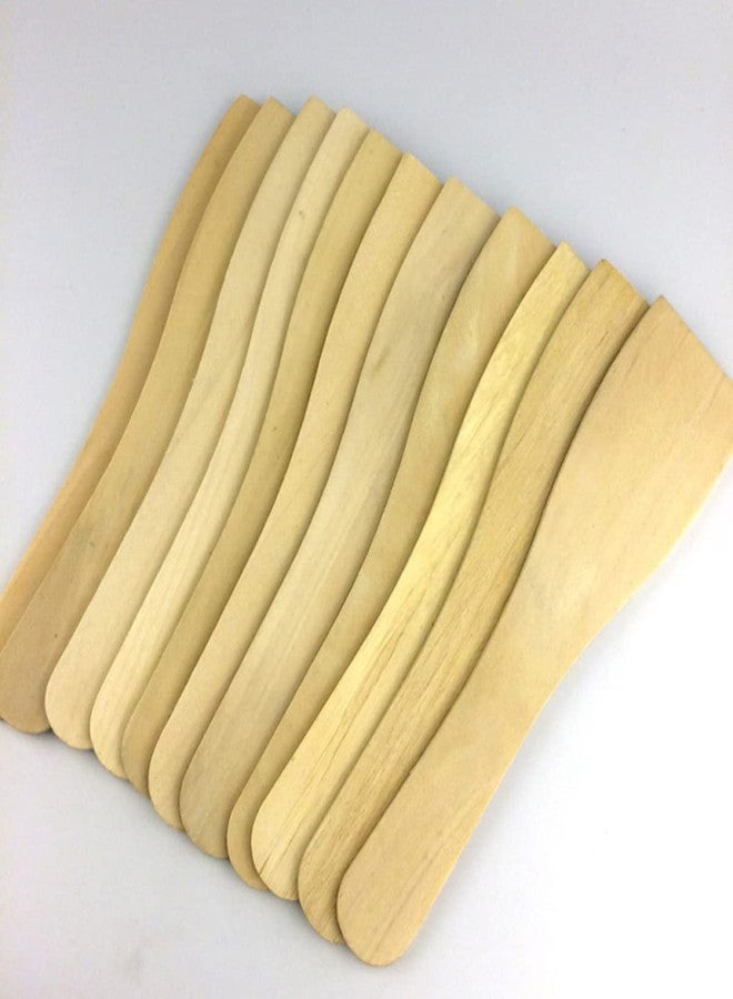 BESTonZON 12 PCS Mini Wooden Spatulas, 8inch Non-stick Cooking Wooden Turner, Cooking Spatula Flat Utensil Wood Rice Paddle Mini ing Shovel Kitchen Utensils - Image 4