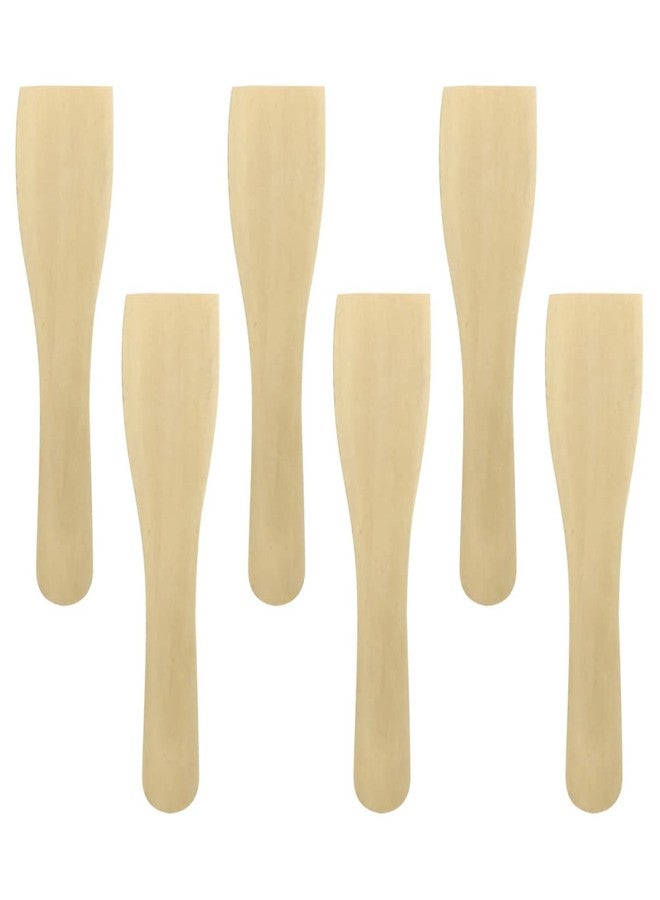 BESTonZON 12 PCS Mini Wooden Spatulas, 8inch Non-stick Cooking Wooden Turner, Cooking Spatula Flat Utensil Wood Rice Paddle Mini ing Shovel Kitchen Utensils - Image 2