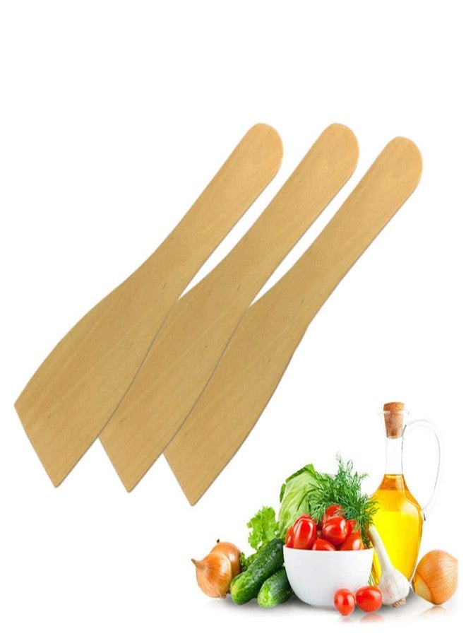 BESTonZON 12 PCS Mini Wooden Spatulas, 8inch Non-stick Cooking Wooden Turner, Cooking Spatula Flat Utensil Wood Rice Paddle Mini ing Shovel Kitchen Utensils - Image 5