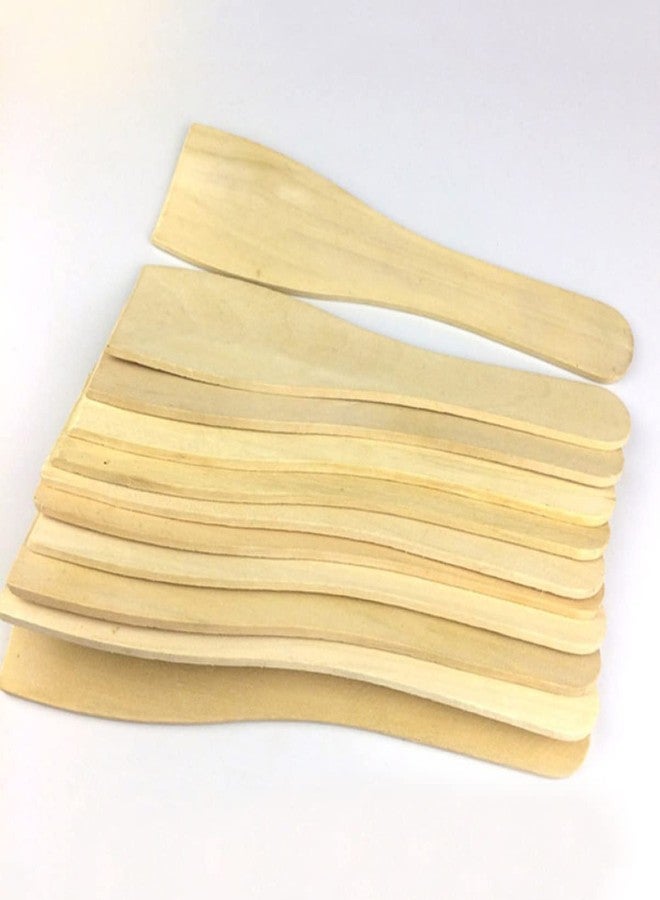 BESTonZON 12 PCS Mini Wooden Spatulas, 8inch Non-stick Cooking Wooden Turner, Cooking Spatula Flat Utensil Wood Rice Paddle Mini ing Shovel Kitchen Utensils - Image 3