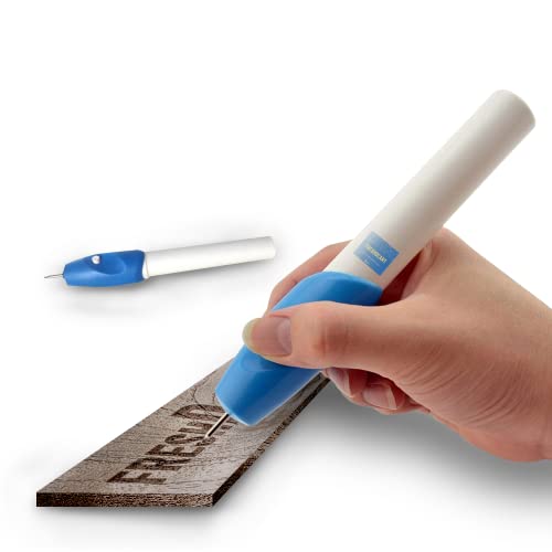 FreshDcart FDC-12A Electric Engraving Pen – Compact Engraving Machine for Metal, Glass, Jewellery, Wood &Plastic with Extra Nib – Ideal Tool for Crafting and Marking Tasks (White) - Image 1