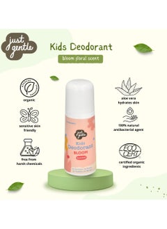 Just Gentle Just Gentle Organic Kids Deodorant - Bloom Safe, Non-Aluminium. Provides all day protection  - Image 3