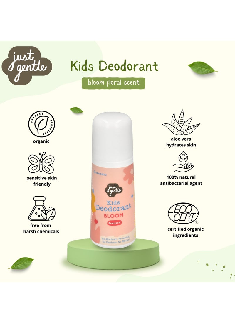 Just Gentle Just Gentle Organic Kids Deodorant - Bloom Safe, Non-Aluminium. Provides all day protection  - Image 3