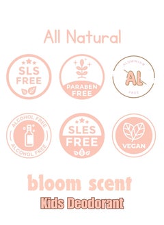 Just Gentle Just Gentle Organic Kids Deodorant - Bloom Safe, Non-Aluminium. Provides all day protection  - Image 4